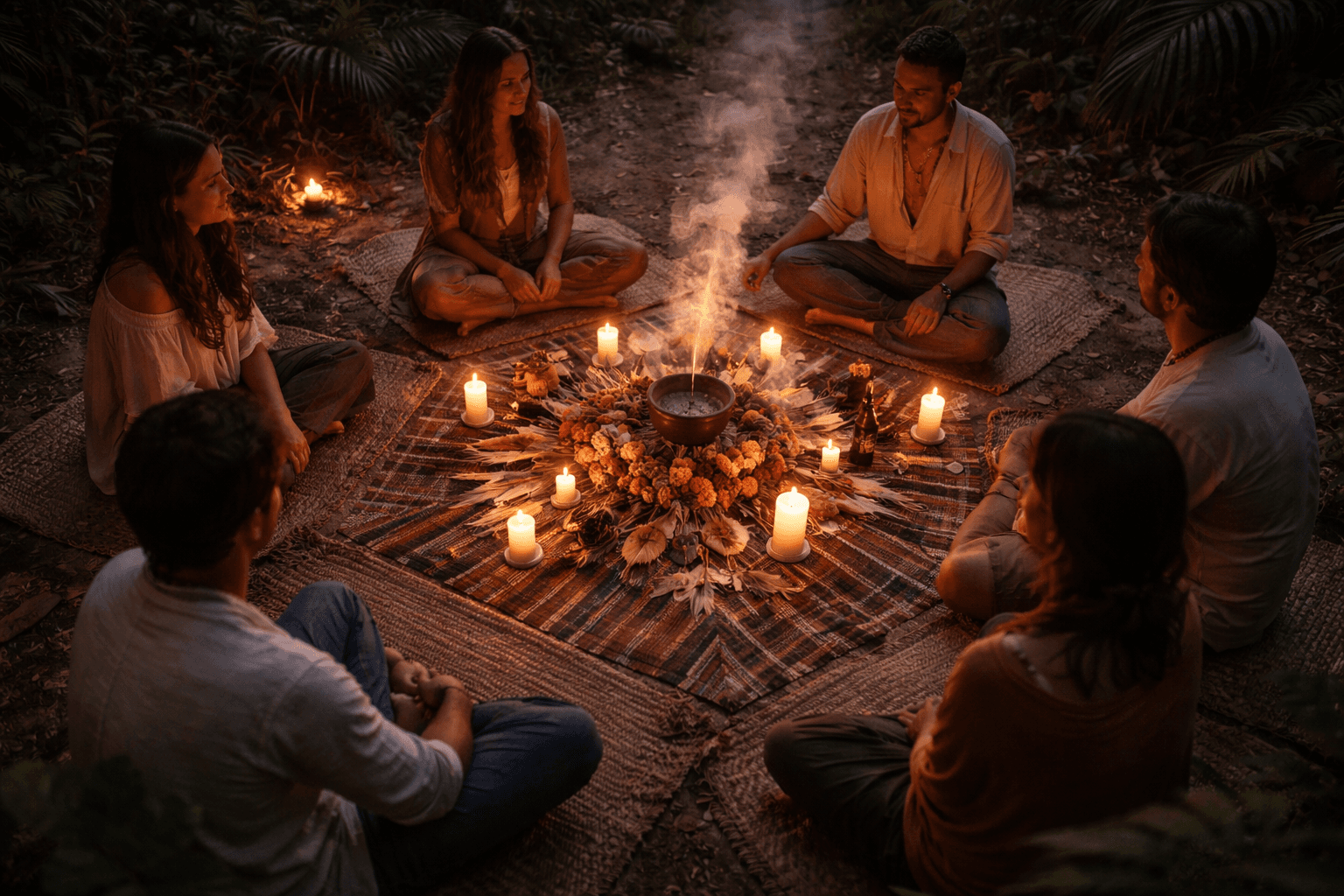 Prácticas Ancestrales en Retiros: Respiración, Ceremonias e Integración
